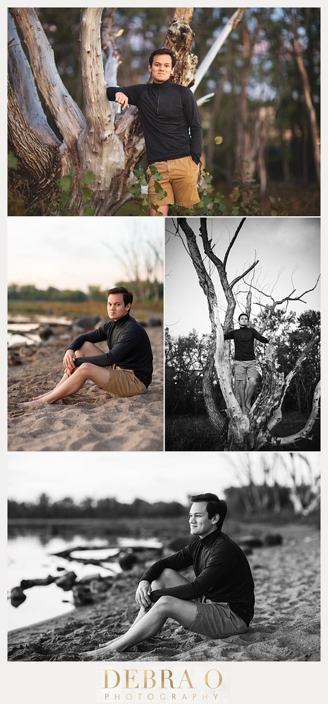 High school senior boy with dark hair in city streets. Urban location with young senior boy wearing stylish clothes.