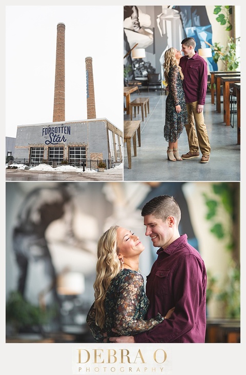 Forgotten Star Brewery Engagement Session 